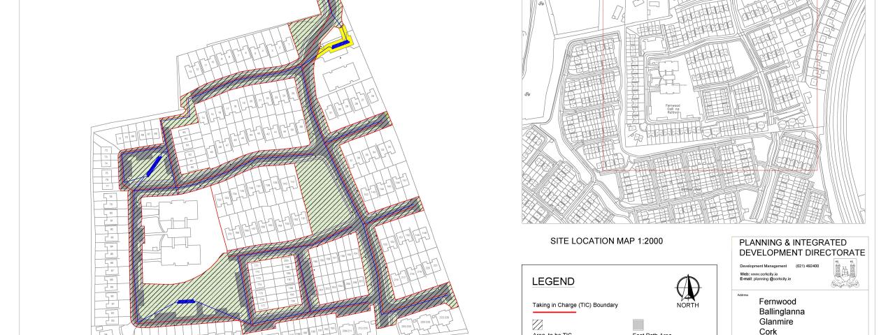 Proposal to take in charge Roads at Fernwood, Ballinglanna, Glanmire, Cork